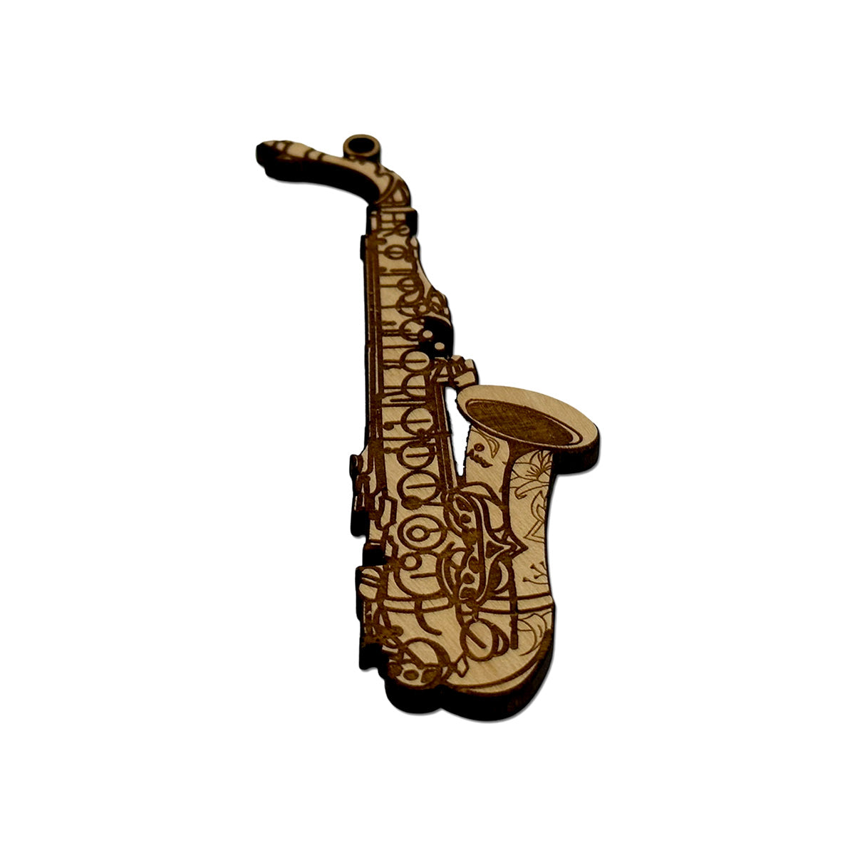 Saxophone (Alto) Engraved Wood Ornament