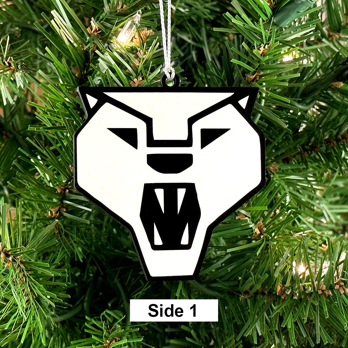 Dalton Catamount B&W Logo Ornament