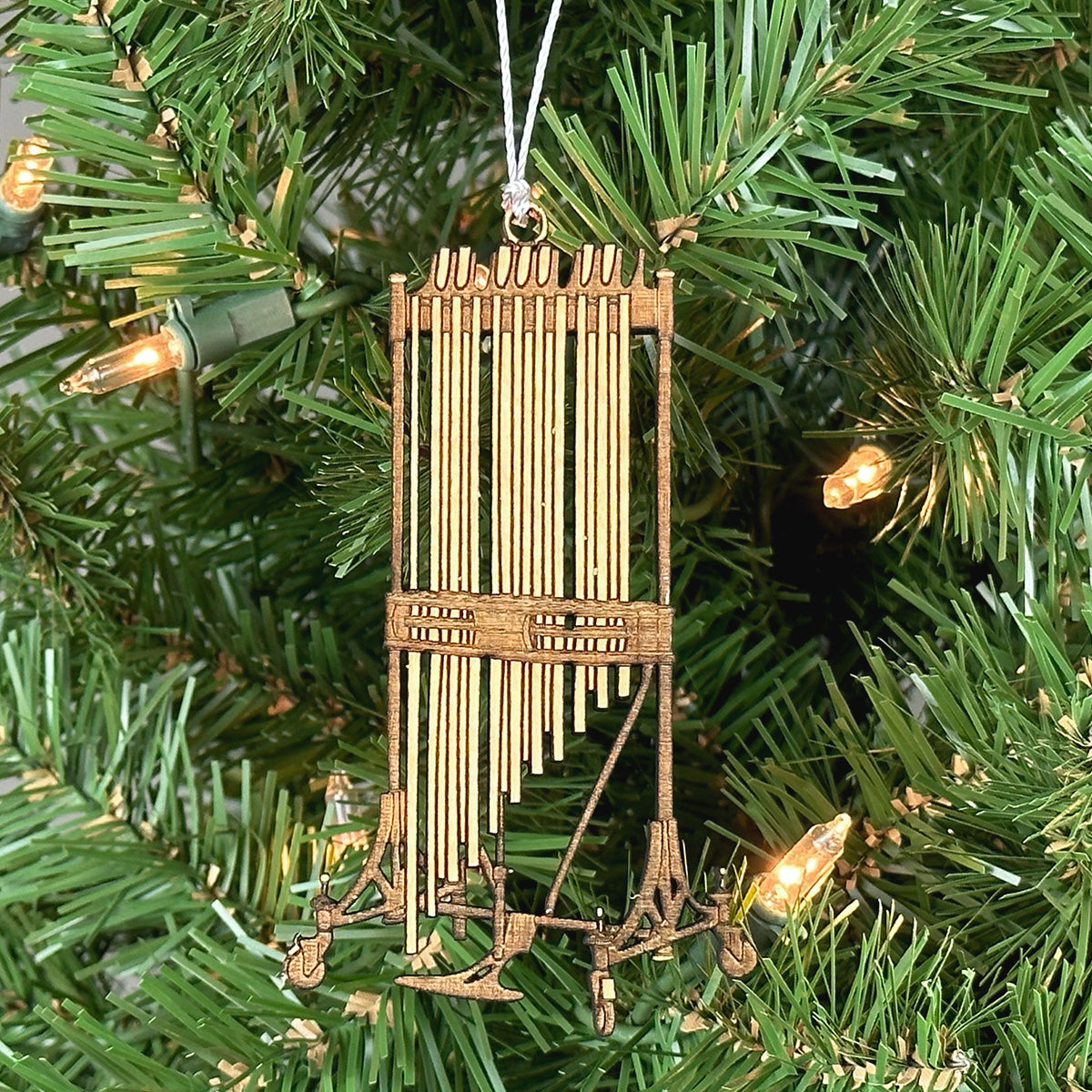 Chimes Engraved Wood Ornament