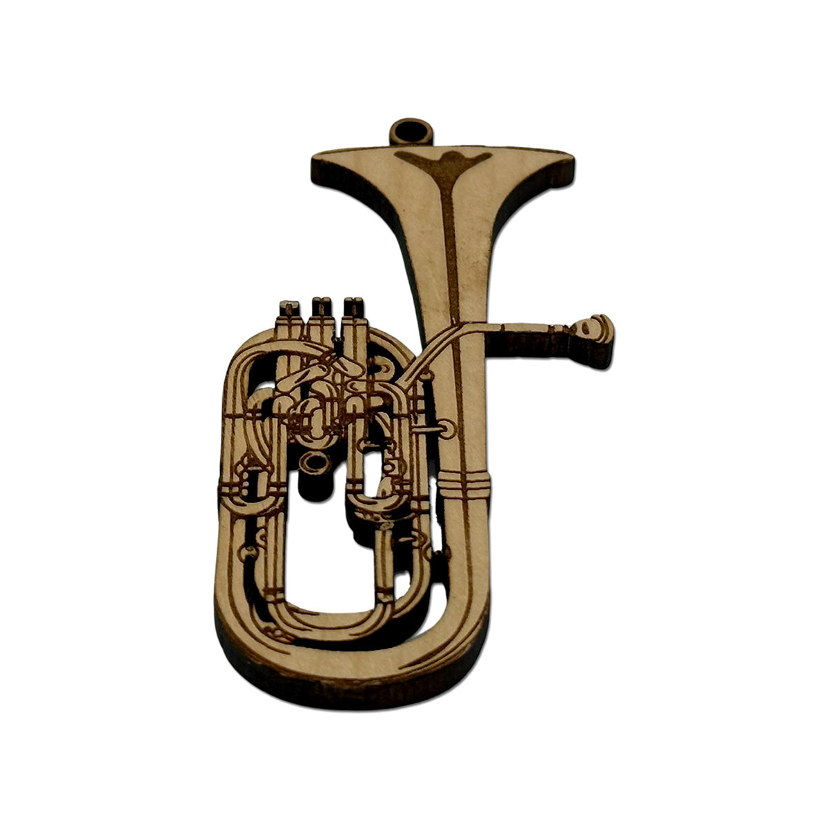 Baritone (Concert) Engraved Wood Ornament