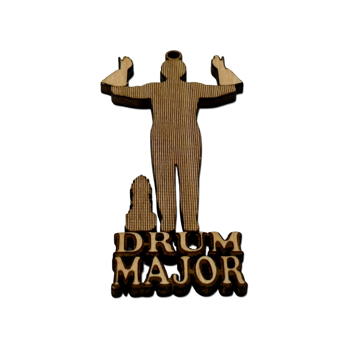 Drum Major (Conducting) Engraved Wood Ornament