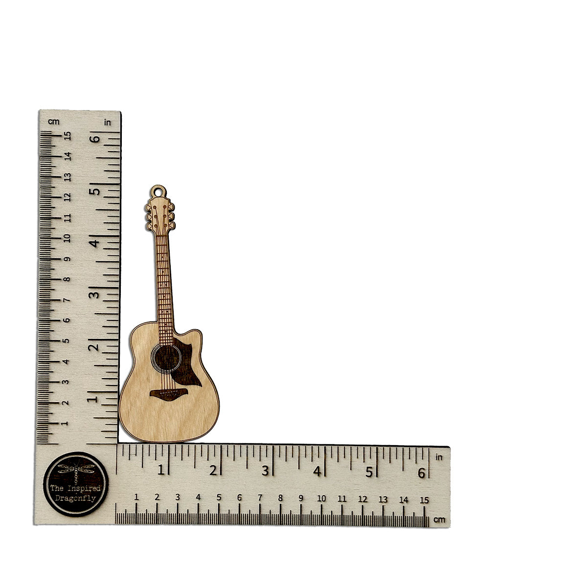 Acoustic Guitar 2 Engraved Wood Ornament