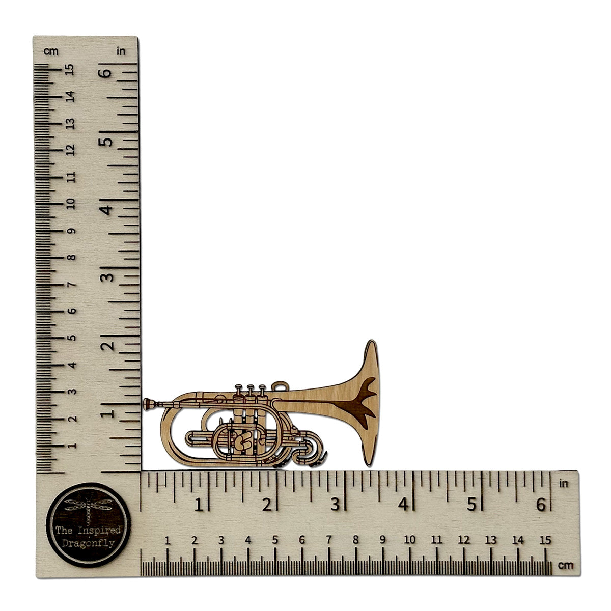 Mellophone Engraved Wood Ornament