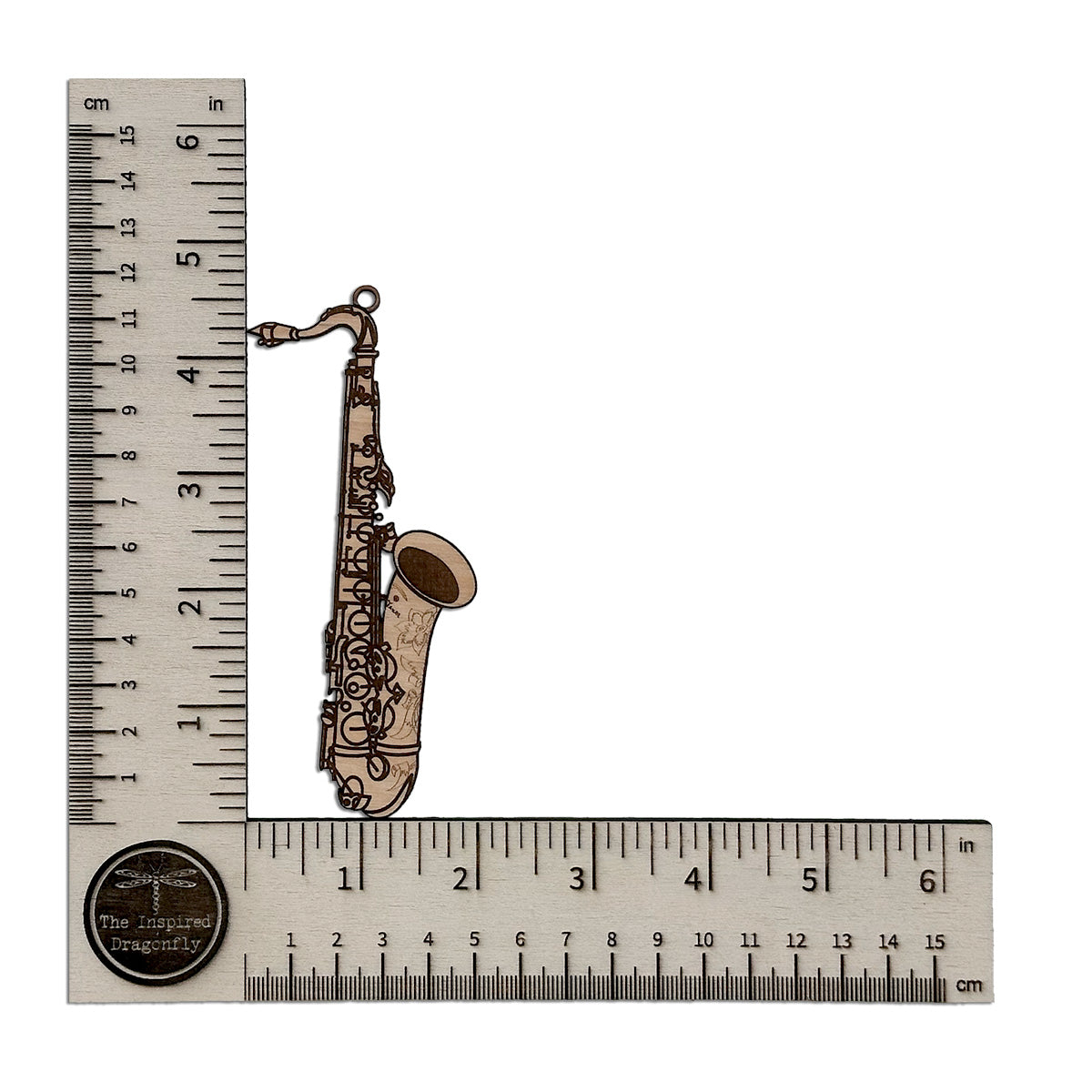 Saxophone (Tenor) Engraved Wood Ornament