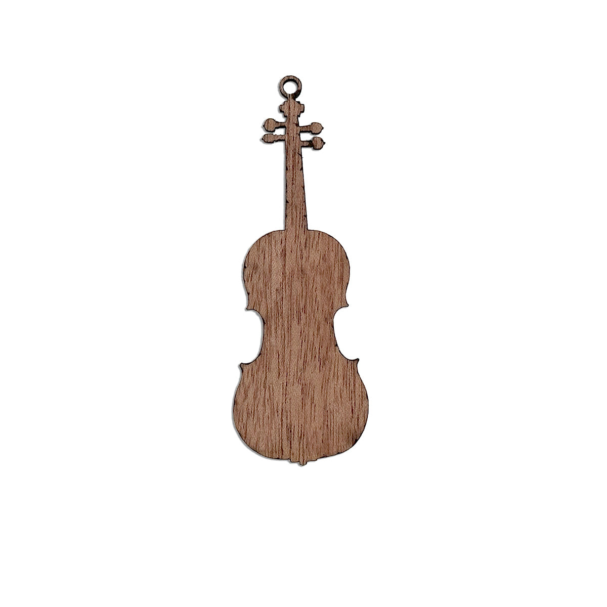 Viola Engraved Wood Ornament