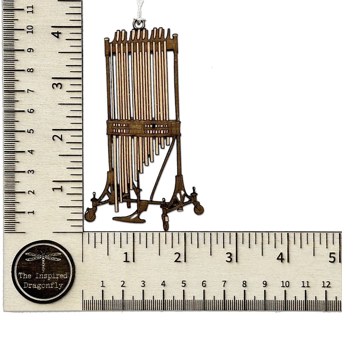 Chimes Engraved Wood Ornament