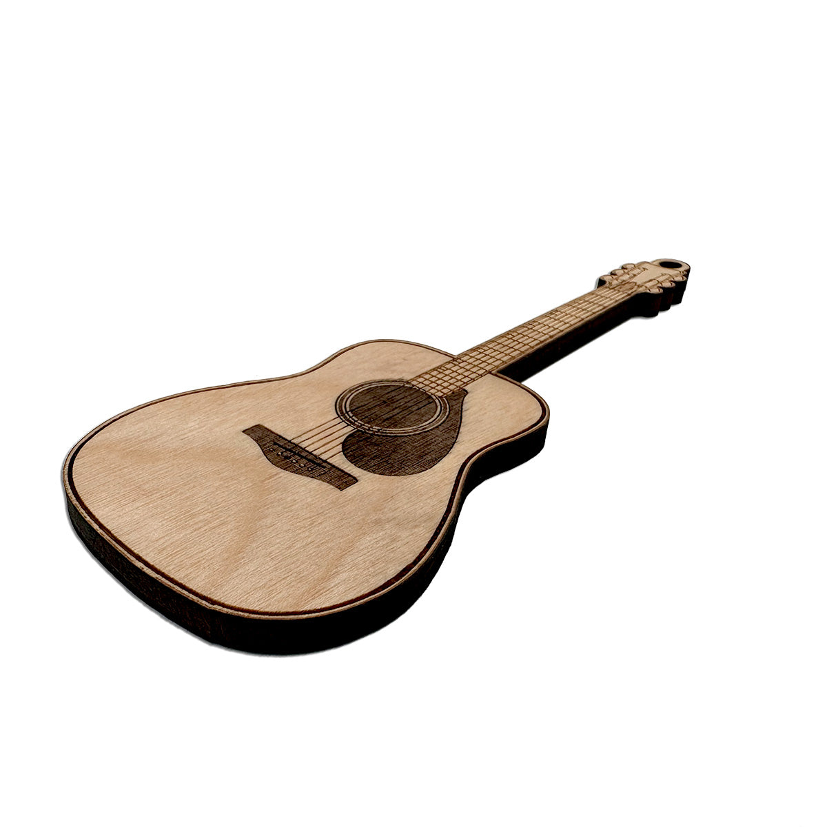Acoustic Guitar 1 Engraved Wood Ornament