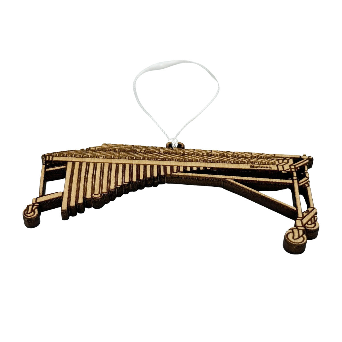 Marimba Engraved Wood Ornament