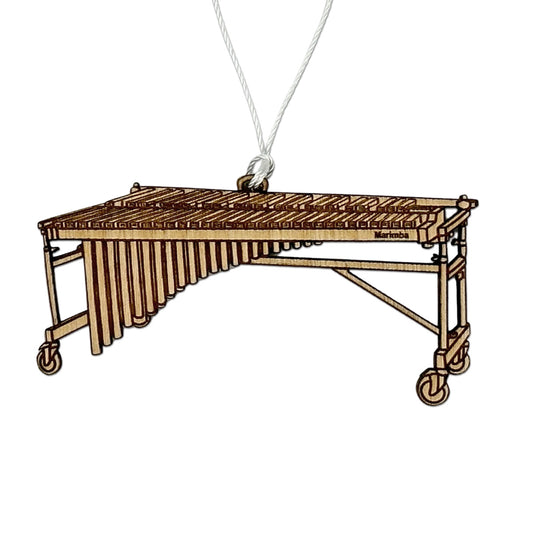 marimba marching band ornament
