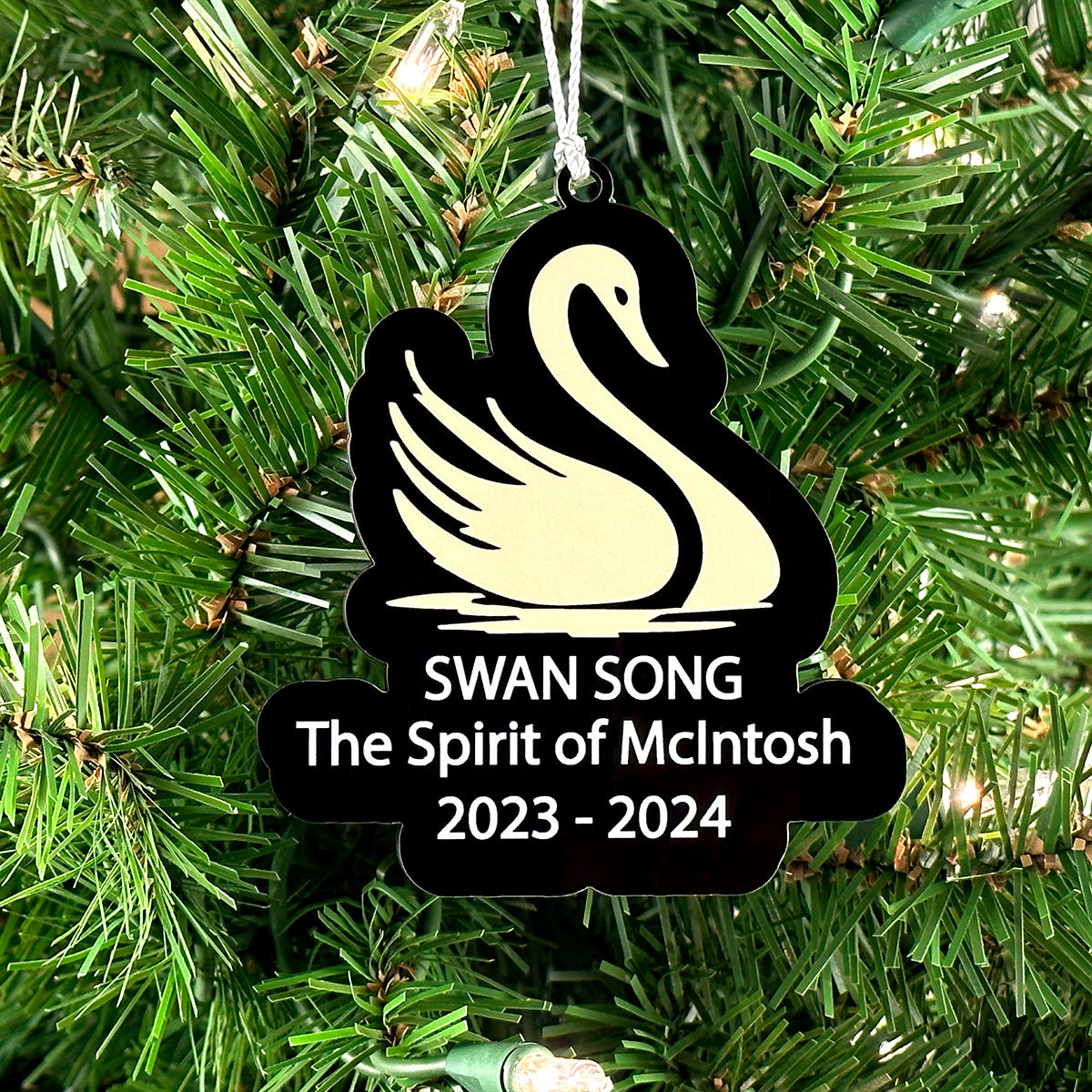 The Spirit of McIntosh Swan Song 2023 - 2024 Ornament