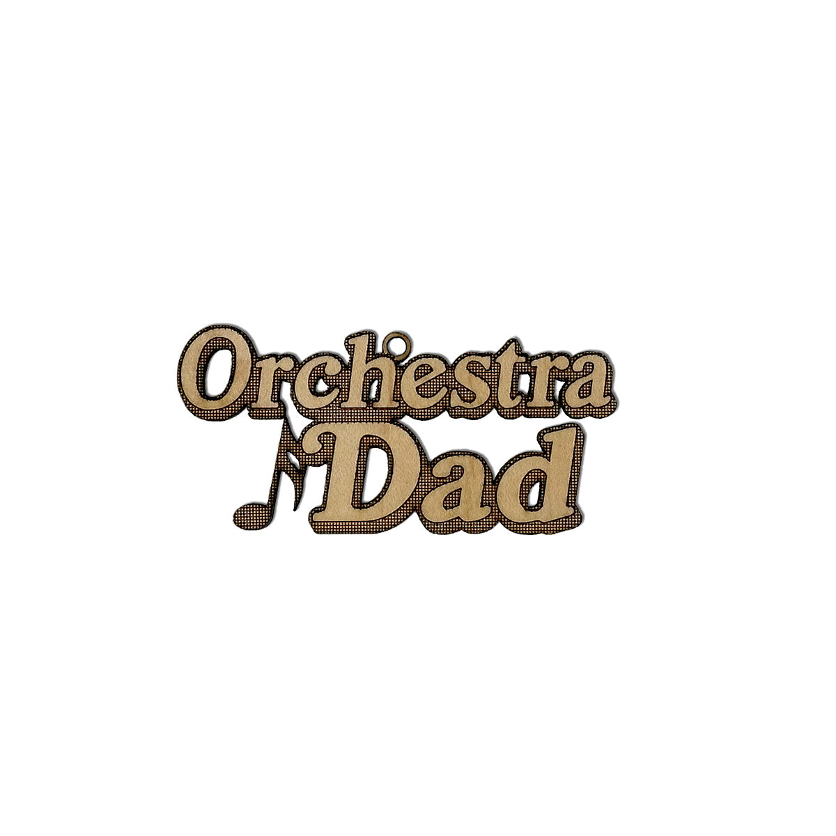 Orchestra Dad Engraved Wood Ornament
