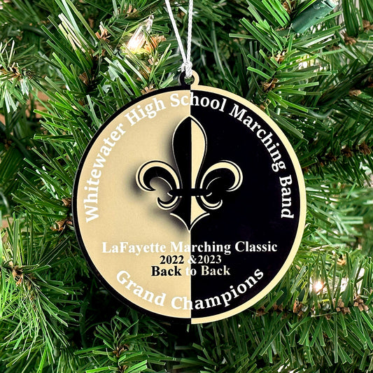LaFayette Marching Classic Grand Champions 2022 and 2023 Ornament