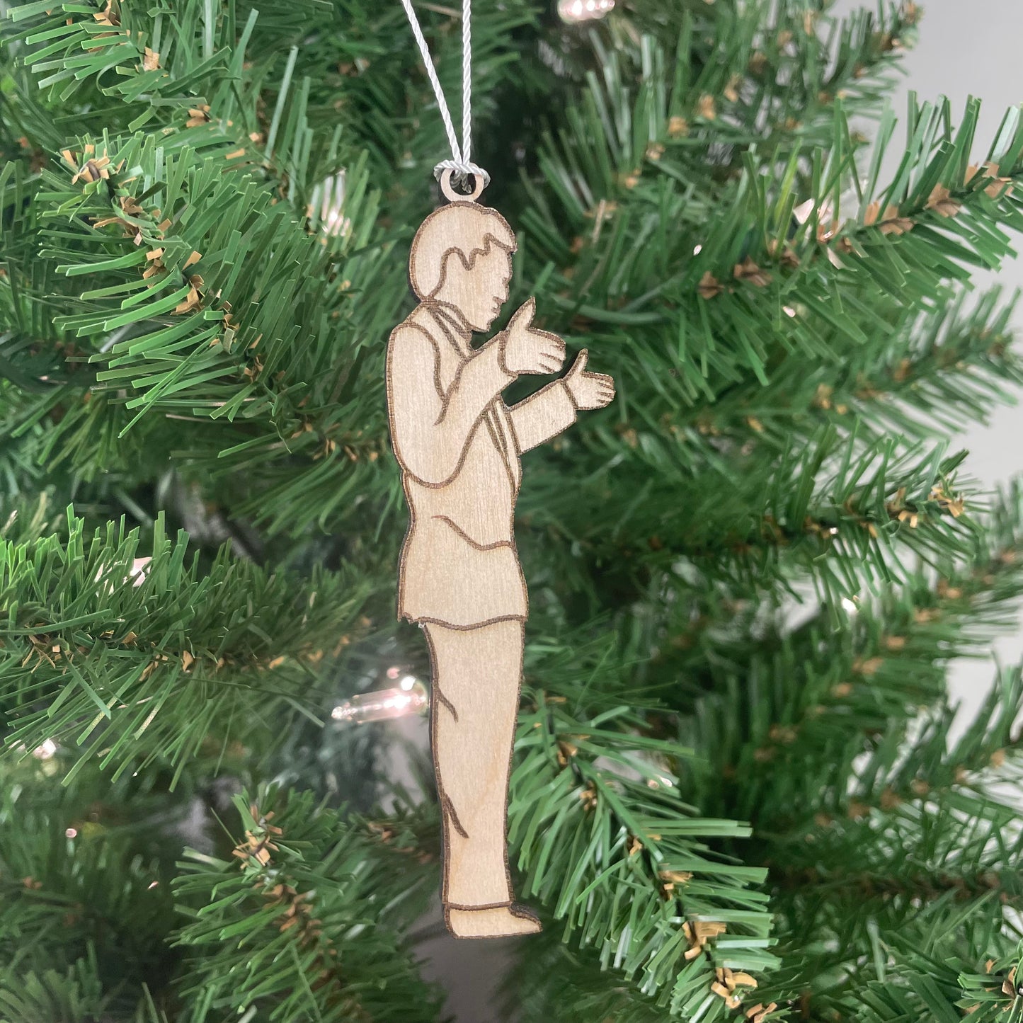 Band Director (Male) Engraved Wood Ornament