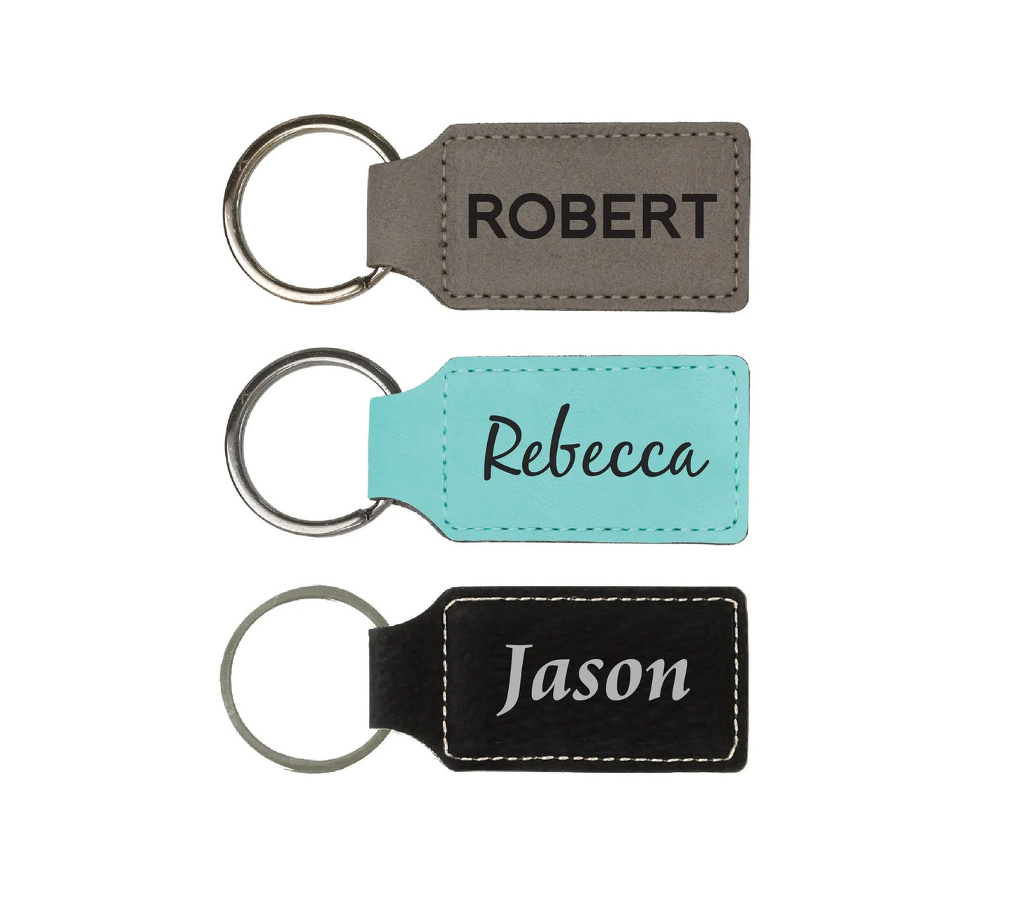 Personalized Leatherette Keychain (2.75" x 1.25")