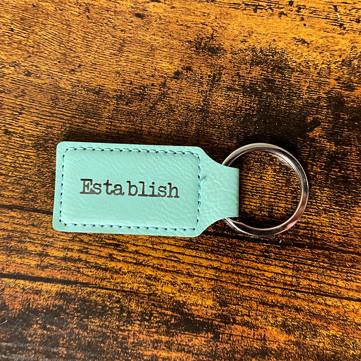 Personalized Leatherette Keychain (2.75" x 1.25")