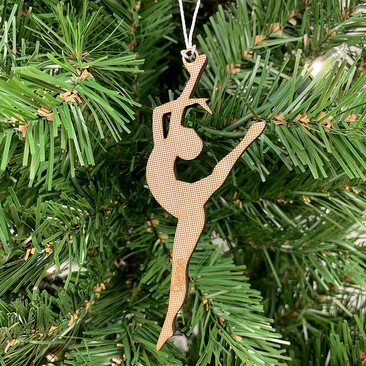 Dancer 1 Engraved Wood Ornament
