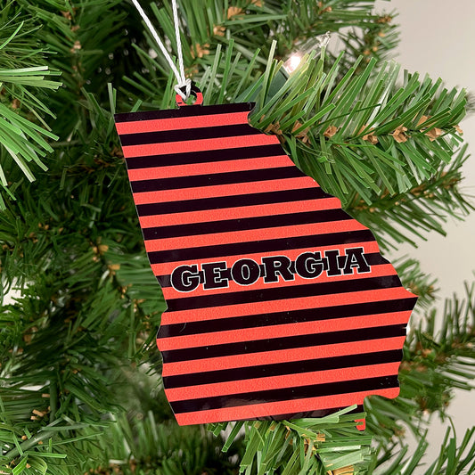 Georgia Red and Black Personalized Ornament