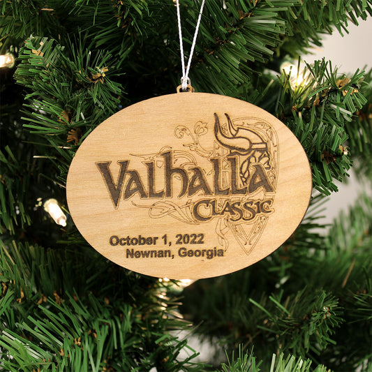 Valhalla Marching Band Competition 2022 Engraved Wood Ornament